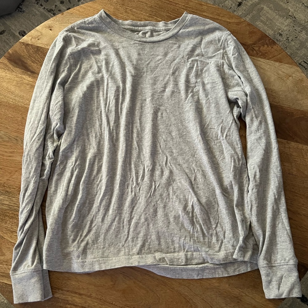 Classic Gray Long Sleeve Men's Shirt
